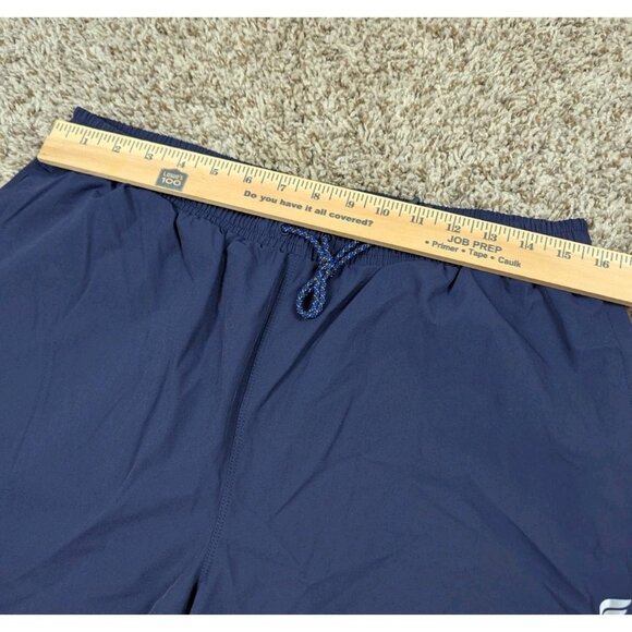 NEW Fabletics The 7” Swim Trunk Mens Large Shorts Navy Blue Pocket Lined Liner - Picture 5 of 6